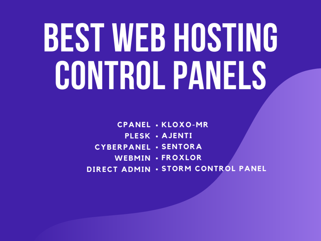 Best Web Hosting Control Panels