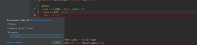 Conditional Breakpoint Intellij Idea